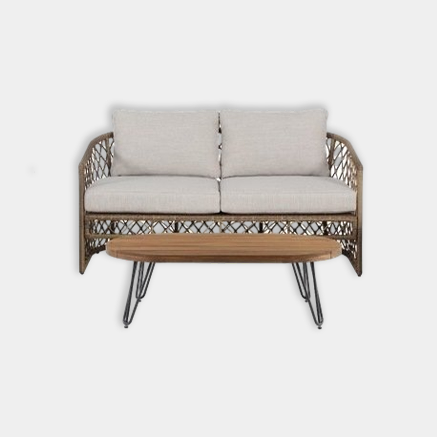 картинка CHARLOTTE Диван плетеный 2-местный