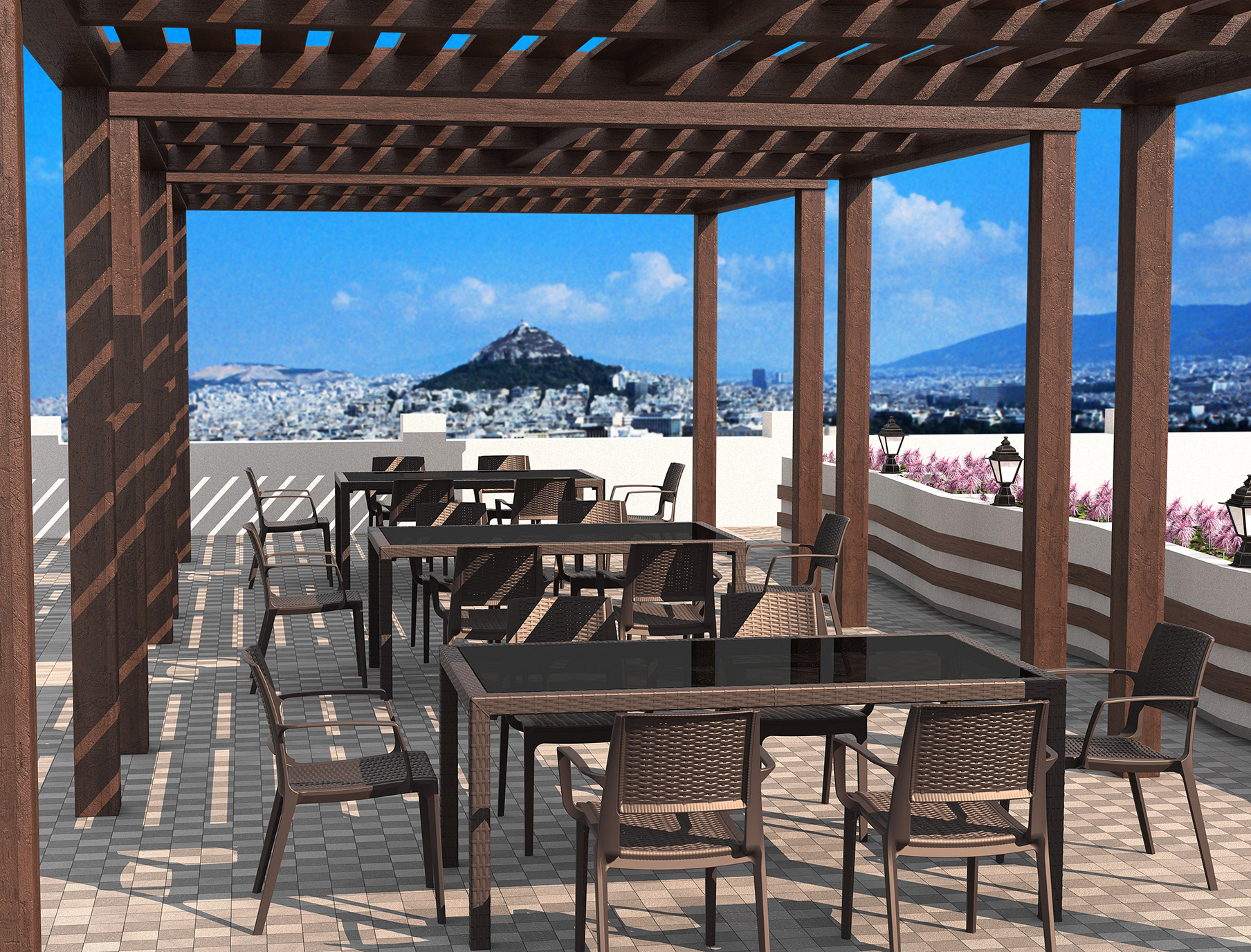 картинка IBIZA Кресло пластиковое плетеное
