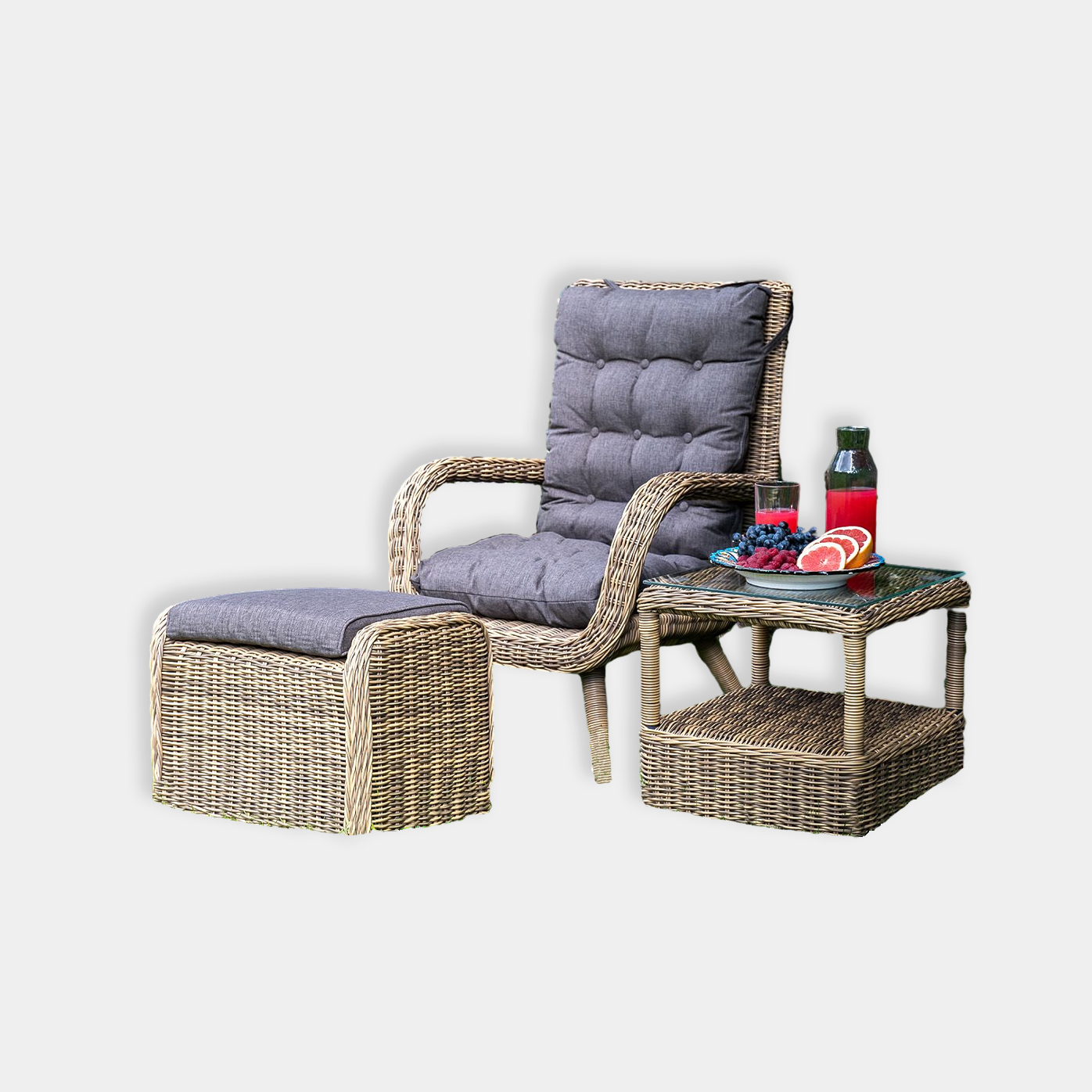 ТОЛЕДО лаунж-зона из искусственного ротанга (1 персона)