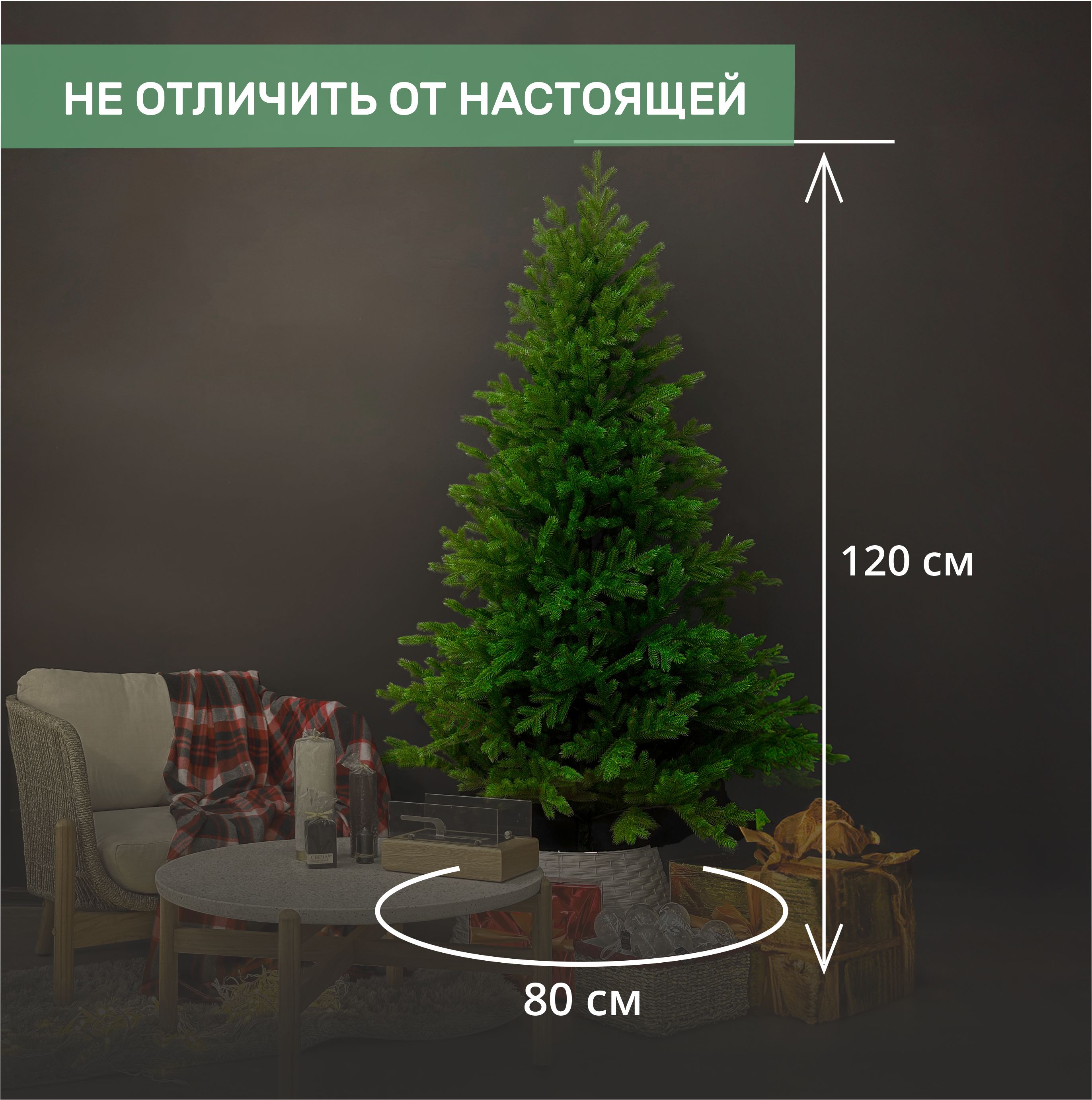 Ель УРАЛЬСКАЯ 1.2 м.