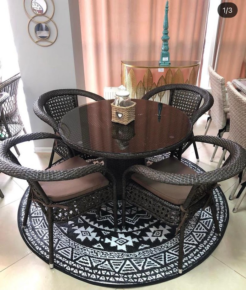 картинка DECO Комплект с круглым столом (4 персоны) картинка DECO Комплект с круглым столом (4 персоны)