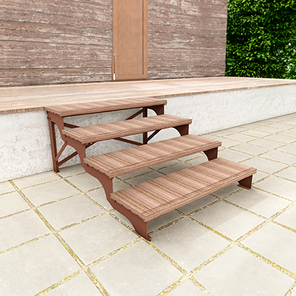 картинка Крыльцо приставное 2 ступени (разборное)